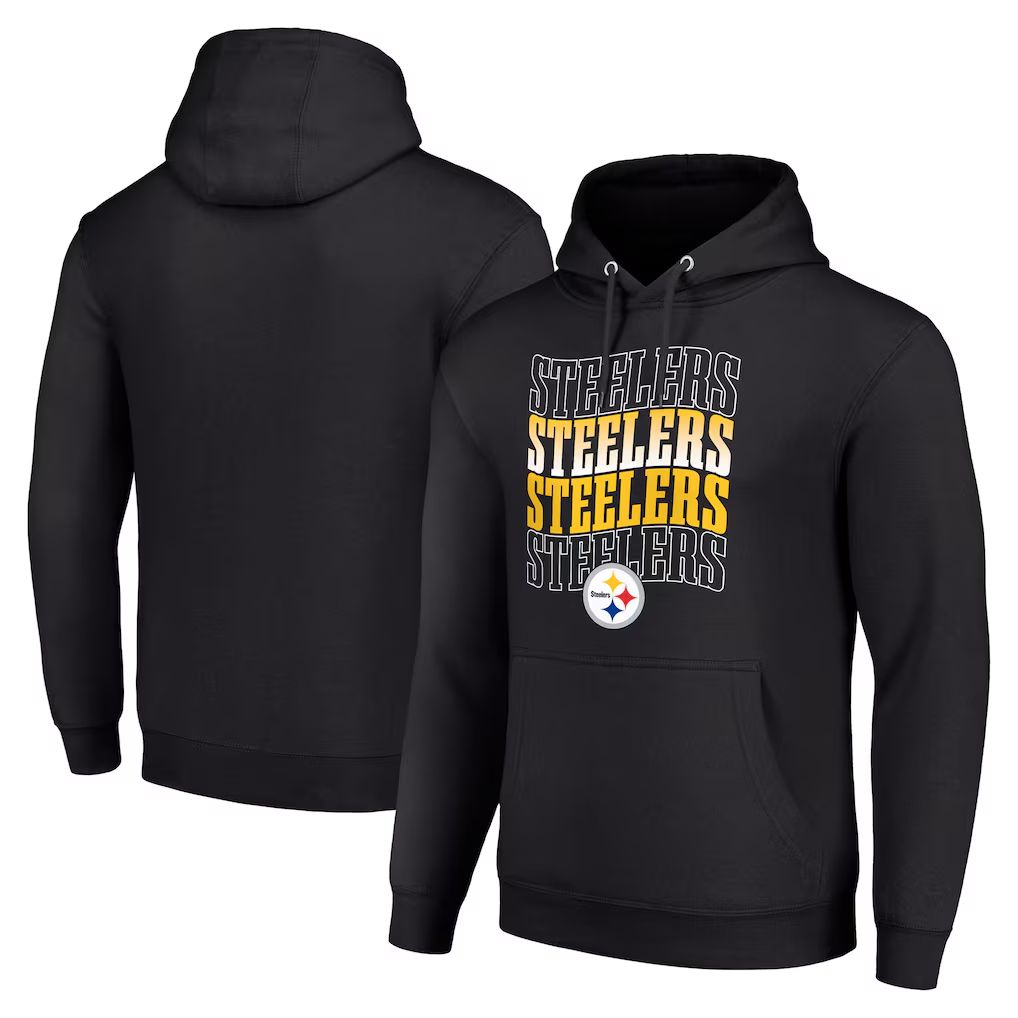 Men 2026 NFL Pittsburgh Steelers black Hoodie hooded style 04
